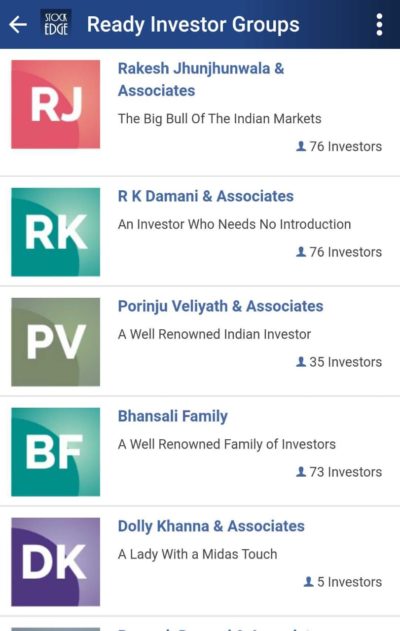 Investor groups