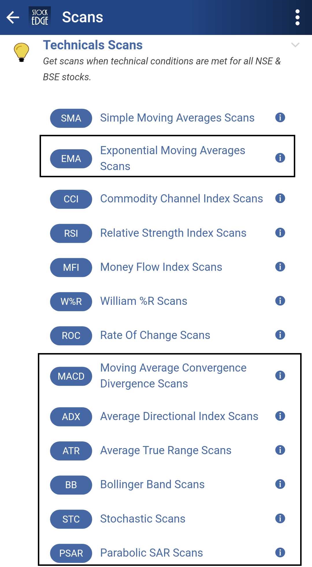 Stockedge premium features