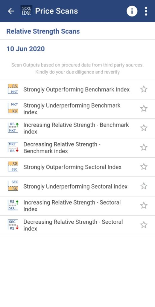 stocks underperforming benchmark definition