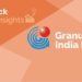 Granules india limited - outperforming the pandemic 12 A graphic with a peach background. On the left side, there are the words “stock insights” and “granules india ltd” in black text. In the center, there is a blue fingerprint-like design with a red ball on top. On the left side, there is a white icon of a person’s head with a lightbulb above it