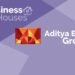 Aditya birla group - milestones achieved, miles to go 14 A purple background with a white and gray aditya birla group logo with the words "aditya birla group" in a violet background.