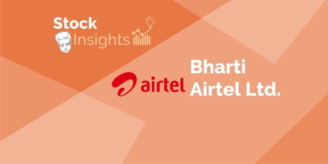 Bharti airtel ltd. Logo, a leading indian telecommunications company, on a red background