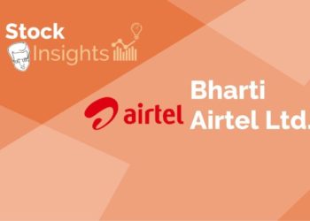 Bharti airtel ltd. Logo, a leading indian telecommunications company, on a red background