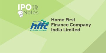 Home first finance company india limited logo with the company's name and slogan "we'll take you home" written below.