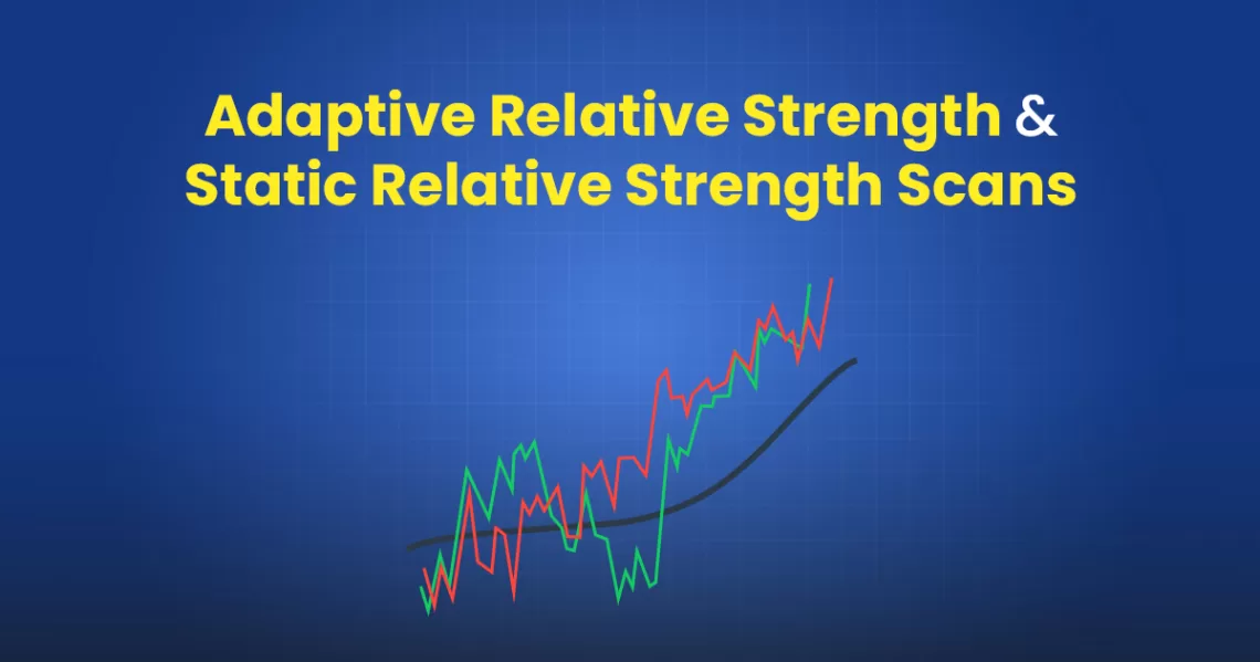 What is adaptive relative strength & static relative strength scans? 1 Adaptive relative strength