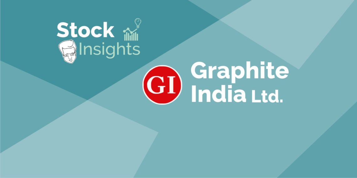 The logo of graphite india ltd. , a leading manufacturer of graphite products in india.
