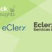 Eclerx services ltd. – a leader in business transformation 8 Logos of eclerx and stock insights on a green background