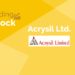 Trending stocks – acrysil ltd. 7 A graphic in a yellow background with words " the “trending stock” are written in black in the top left corner. The company name “acrysil ltd. ” is written in black in the bottom right corner. Along with the logo of the company.