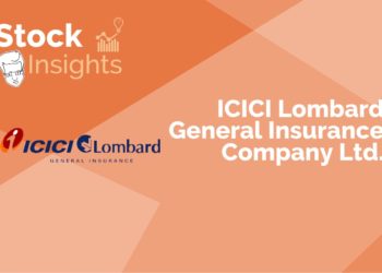 A graphic for icici lombard general insurance company ltd. With the company's logo and the text "stock insights" above it.