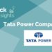 Tata power company ltd - lighting up lives 7 A graphic image with a blue background and white text. The text reads “stock insights tata power company ltd. ” in a large font. The tata power logo is in the bottom right corner of the image. The logo is a blue circle with a white “t” in the center. The background is a gradient of blue shades.