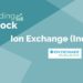 Trending stocks – ion exchange (india) ltd. 7 A graphical representation and logo of company of a trending stock "ion exchange (india) ltd. In a background gradient of green shades.