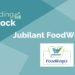 Trending stocks – jubilant foodworks ltd. 16 A graphic representation of a trending stock for jubilant foodworks ltd. The background is a gradient of blue and green.