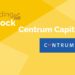 Trending stocks – centrum capital ltd. 10 A graphic image of a trending stock of a company named "centrum capital ltd. " in a yellow background.