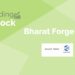 Trending stocks – bharat forge ltd. 10 A graphic design of a green background with the text ‘trending stock’ and ‘bharat forge ltd. ’ with the company’s logo.