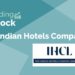 Trending stocks – the indian hotels company ltd. 4 A graphic representation of a trending stock "the indian hotels company ltd. " with a gradient background of blue and green.