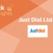 Just dial – why reliance retail acquired a stake in it? 7 A logo for justdial, an indian local search engine, with the text "stock insights" above it