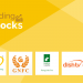 5 stocks that have been trending in the last 2 days 12 A yellow background with the text "trending stocks" at the top, followed by a row of logos, including pvr cinemas, gacl indus, dish tv towers, and gnfc.