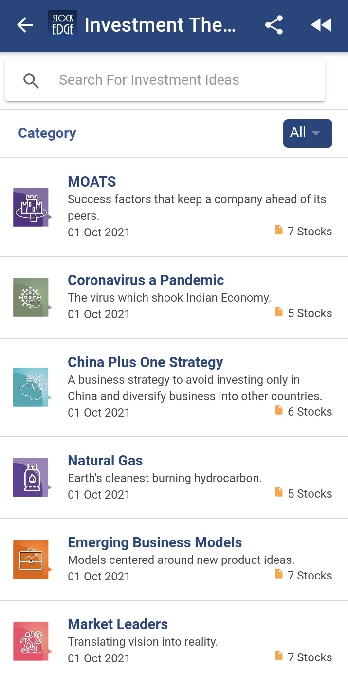 Learn About Investment Themes In StockEdge | SE Blog