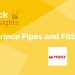 A yellow graphic with the title ‘stock insights’ and a subtitle ‘prince pipes and fittings ltd. ’ accompanied by the company’s logo.