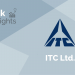 How is itc scaling up its fmcg business? 14 A graphical representation of stock insights along with the logo of itc ltd. In a grey background.