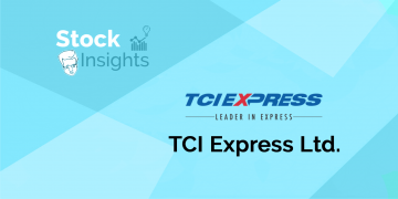 A graphic about tci express ltd. Stock, displaying the text "stock insights" and "tciexpress - leader in express" above the company logo.