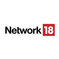 A logo of  network 18, a media and entertainment company of reliance group with a white background.