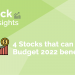 4 stocks that can be budget 2022 beneficiaries 10 A visual representation of the potential benefits of investing in certain stocks in 2022 in a green background.