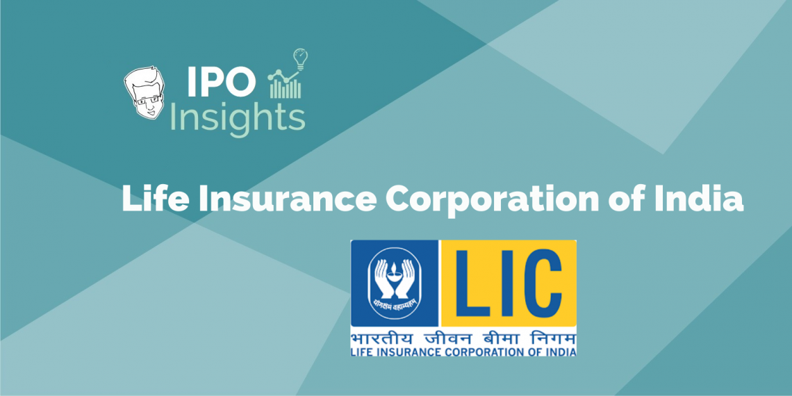 Life insurance corporation of india (lic) logo, with the full name of the corporation in english and hindi.