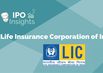 Life insurance corporation of india (lic) logo, with the full name of the corporation in english and hindi.