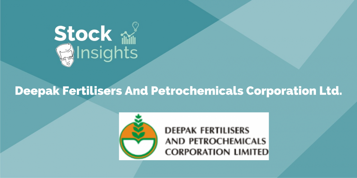 Image showing deepak fertilizers and petrochemicals corporation ltd. Along with its logo under the stock insights heading.