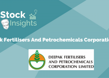 Image showing deepak fertilizers and petrochemicals corporation ltd. Along with its logo under the stock insights heading.