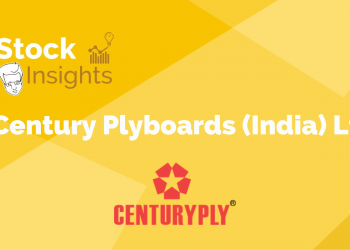 A graphic with the century plyboards logo and the text "stock insights" above it.