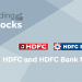 Why are hdfc limited and hdfc bank joining forces? 13 A banner advertising trending stocks, with a focus on hdfc and hdfc bank's recent merger.