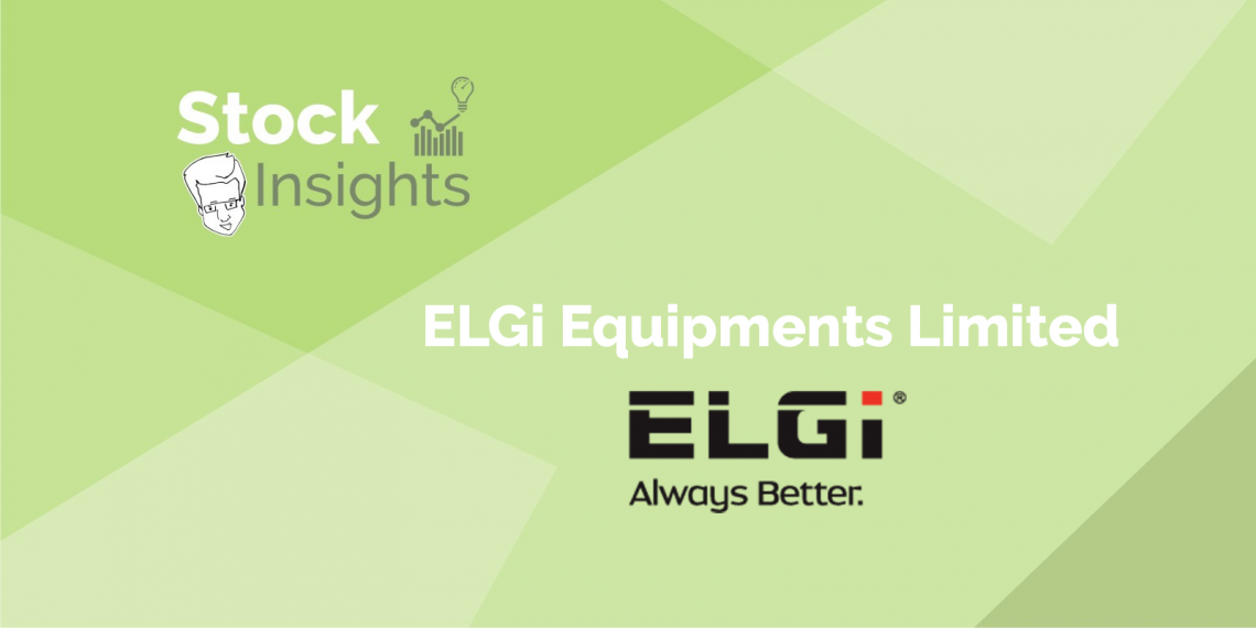 Elgi equipments limited advertisement with the company's tagline, 