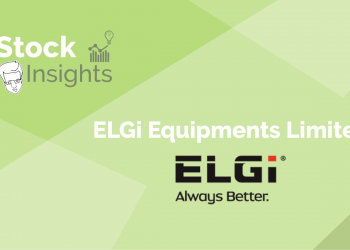 Elgi equipments limited advertisement with the company's tagline, "always better" in a green background.