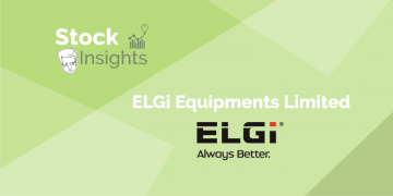 Elgi equipments limited advertisement with the company's tagline, "always better" in a green background.