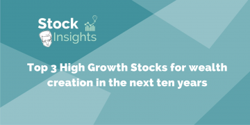A visual representation of three indian stocks that are expected to have high growth potential in the next decade.