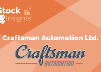 A blue and yellow logo with the text 'craftsman automation ltd. ' and a stylized gear below the text