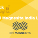 Rhi magnesita - a strong play on industrial consumables 10 A yellow background with the rhi magnesita india ltd. Logo in the center.
