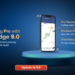 Stockedge version update : 9. 0 4 A smartphone showing new features of the latest version of stockedge 9. 0 in a blue background.