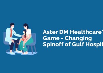 Aster dm healthcare's spinoff of gulf hospitals - a special situation you can't afford to miss! 1 Illustration of a doctor and a patient in a hospital setting with text that reads “aster dm healthcare’s game-changing spinoff of gulf hospitals”.