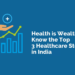 Health is wealth! Know the top 3 healthcare stocks in india 31 Healthcare investment opportunity: plus sign symbolizing growth above "health is wealth" text and call to action for top indian healthcare stocks