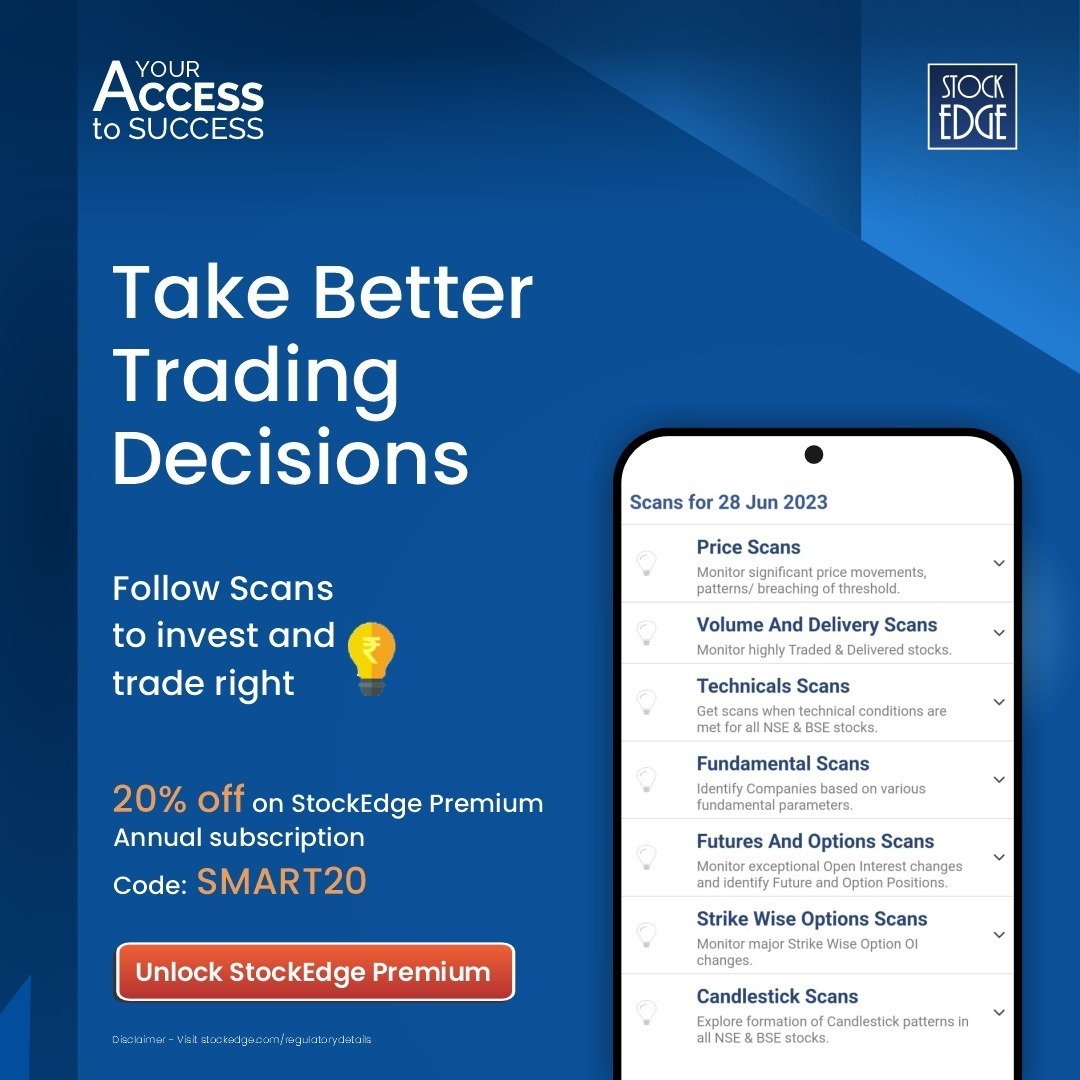 Get 20% Off on StockEdge Premium plan.