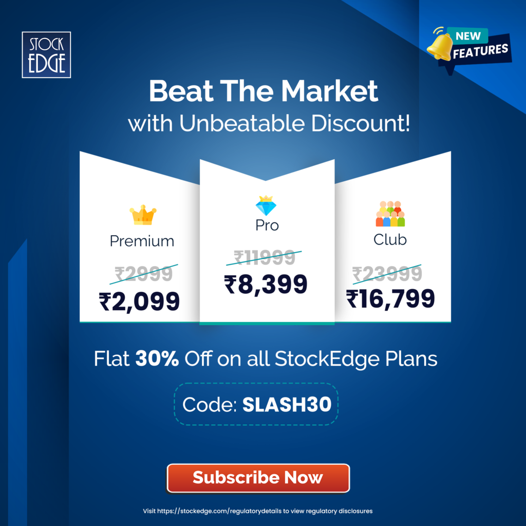 30% discount on all StockEdge plans