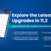 Stockedge version 11. 2: unveiling powerful upgrades to strengthen your investment decisions 17 Two smartphones displaying the latest upgrades in the stock edge app version 11. 2 in a blue background.