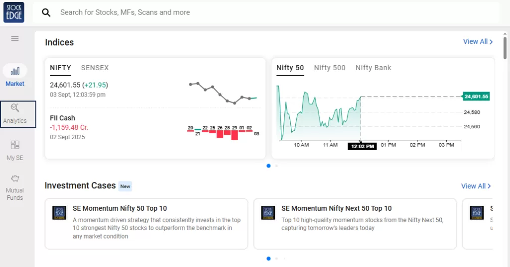 How stockedge screener works: 7 useful scans explained 2 Stockedge analytics