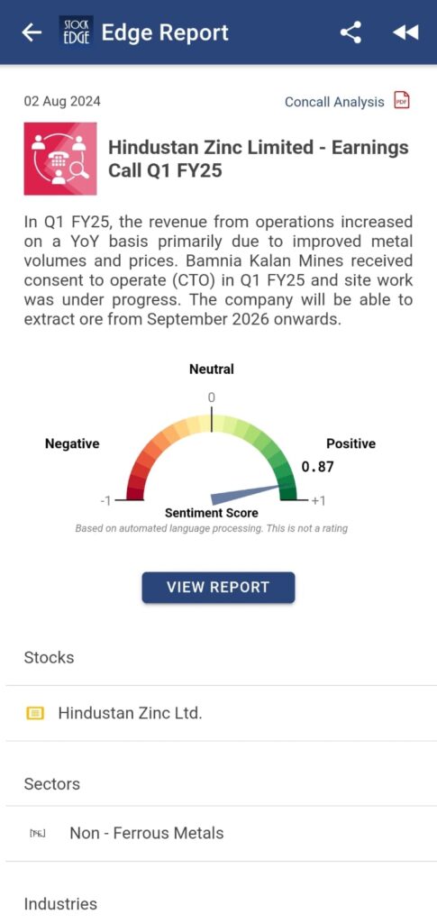 Check out the fundamentals of hindustan zinc ltd.