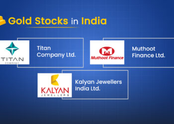 Cover image of gold stocks in india