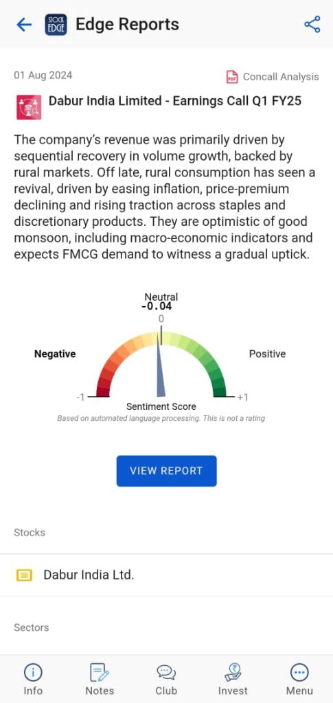 Check out the concall analysis of dabur ltd to analyze the fundamentals