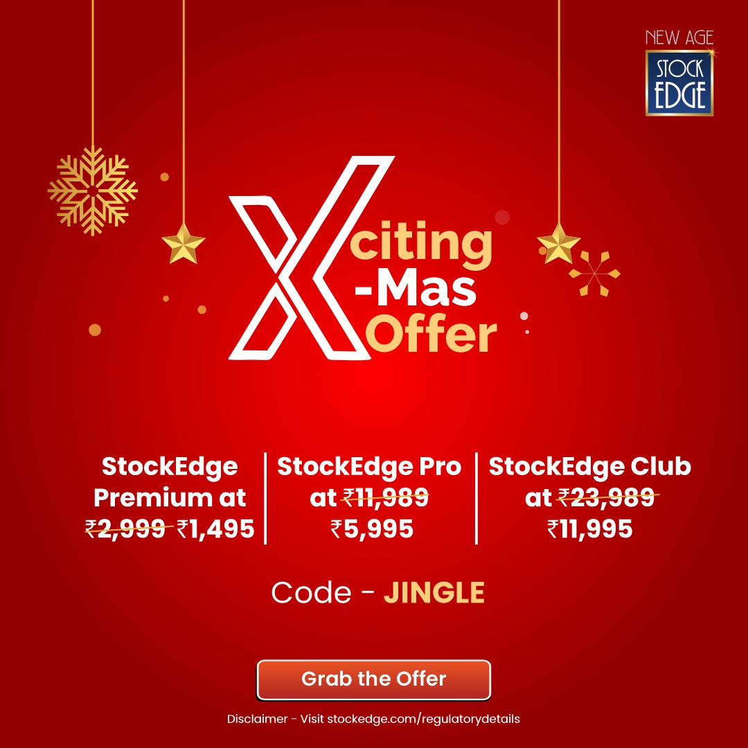 Jingle Deal 50% Off on StockEdge annual plans.